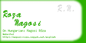 roza magosi business card